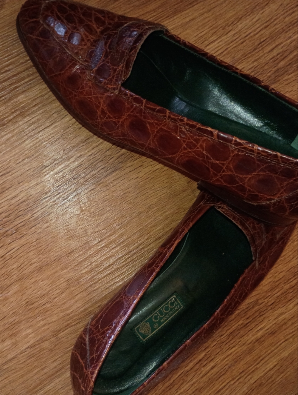 This Is A Pair Of Vintage Gucci Loafers Size 7 1/2